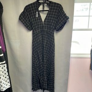 Black and white lovestitch midi dress